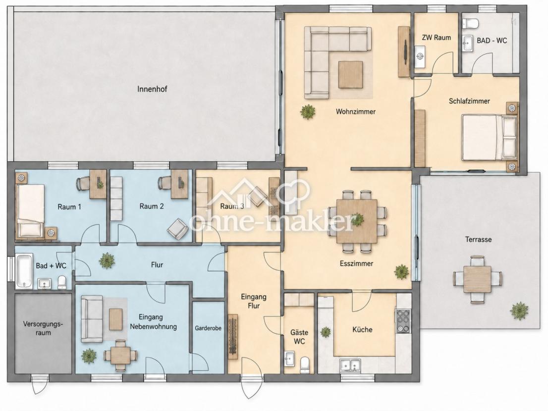 evtl. Haupt-/Nebenwohnung
