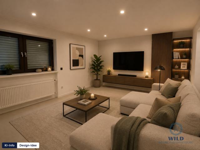 Einliegerwohnung - KI - Wohnzimmer