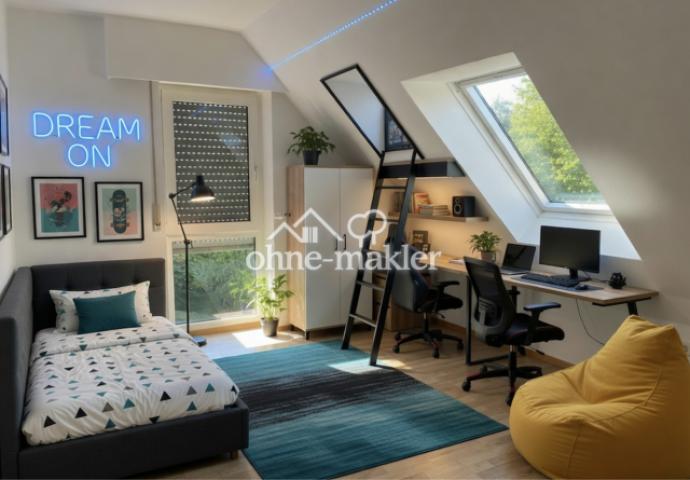 Jugendzimmer (KI staged)