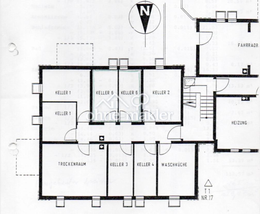 Grundriss Keller