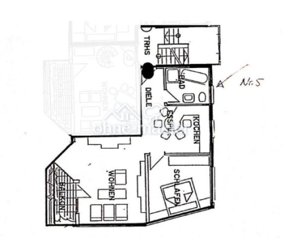 Grundriss der Wohnung
