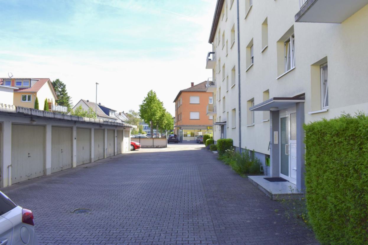 Hofansicht Eingänge