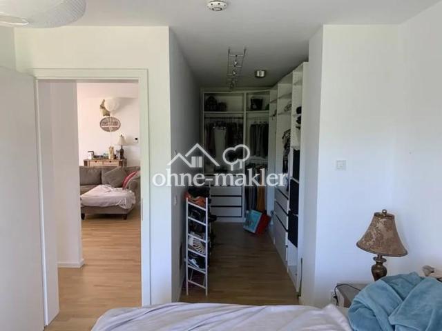 Walk in closet in master bed