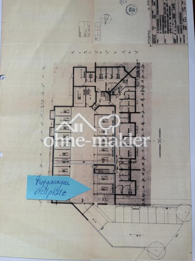 Grundriss Tiefgarage