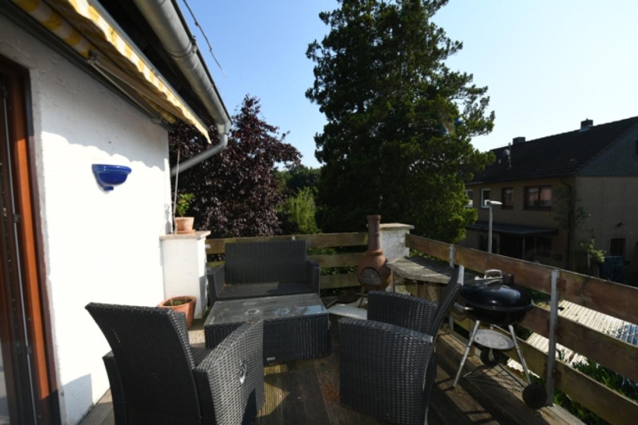 Blick vom Balkon