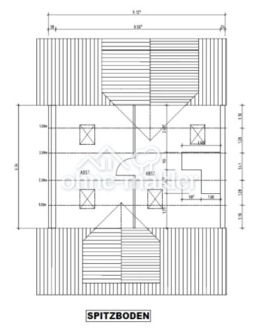 Grundriss begehbarerSpitzboden