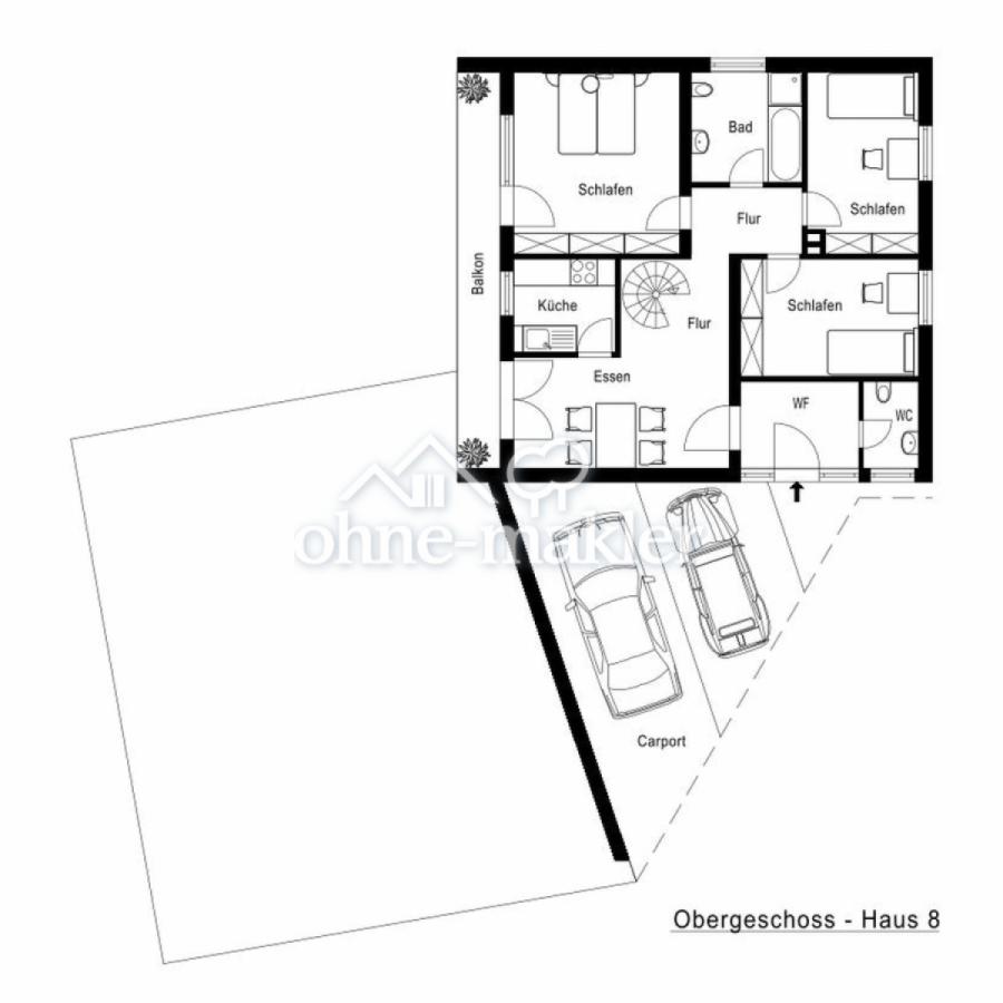 Grundriss Haus 8 Erdgeschoss