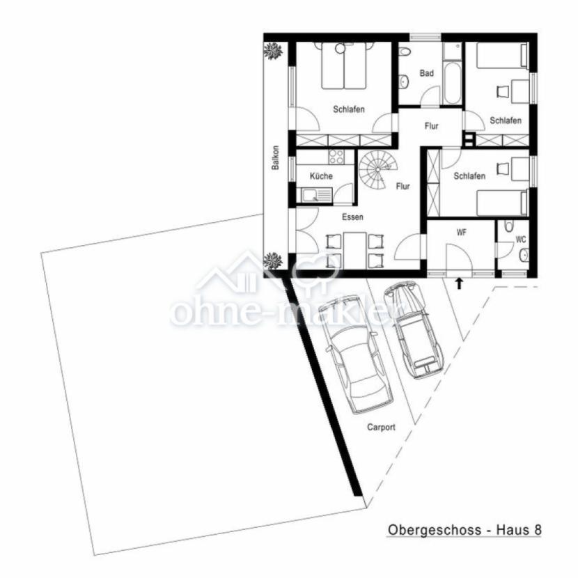 Grundriss Haus 8 Erdgeschoss