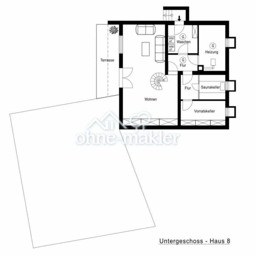 Grundriss Haus 8 Untergeschoss