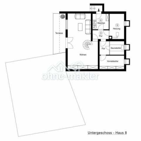 Grundriss Haus 8 Untergeschoss