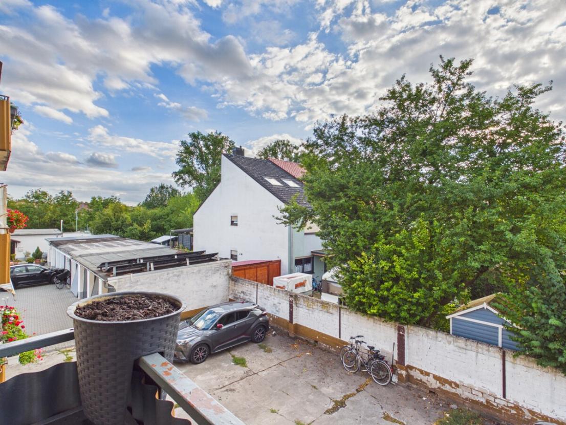 Blick vom Balkon