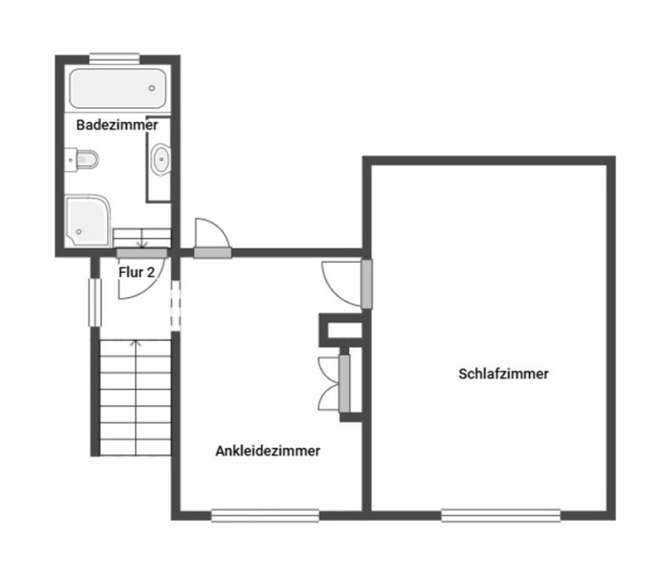 Grundriss Skizze Dachgeschoss