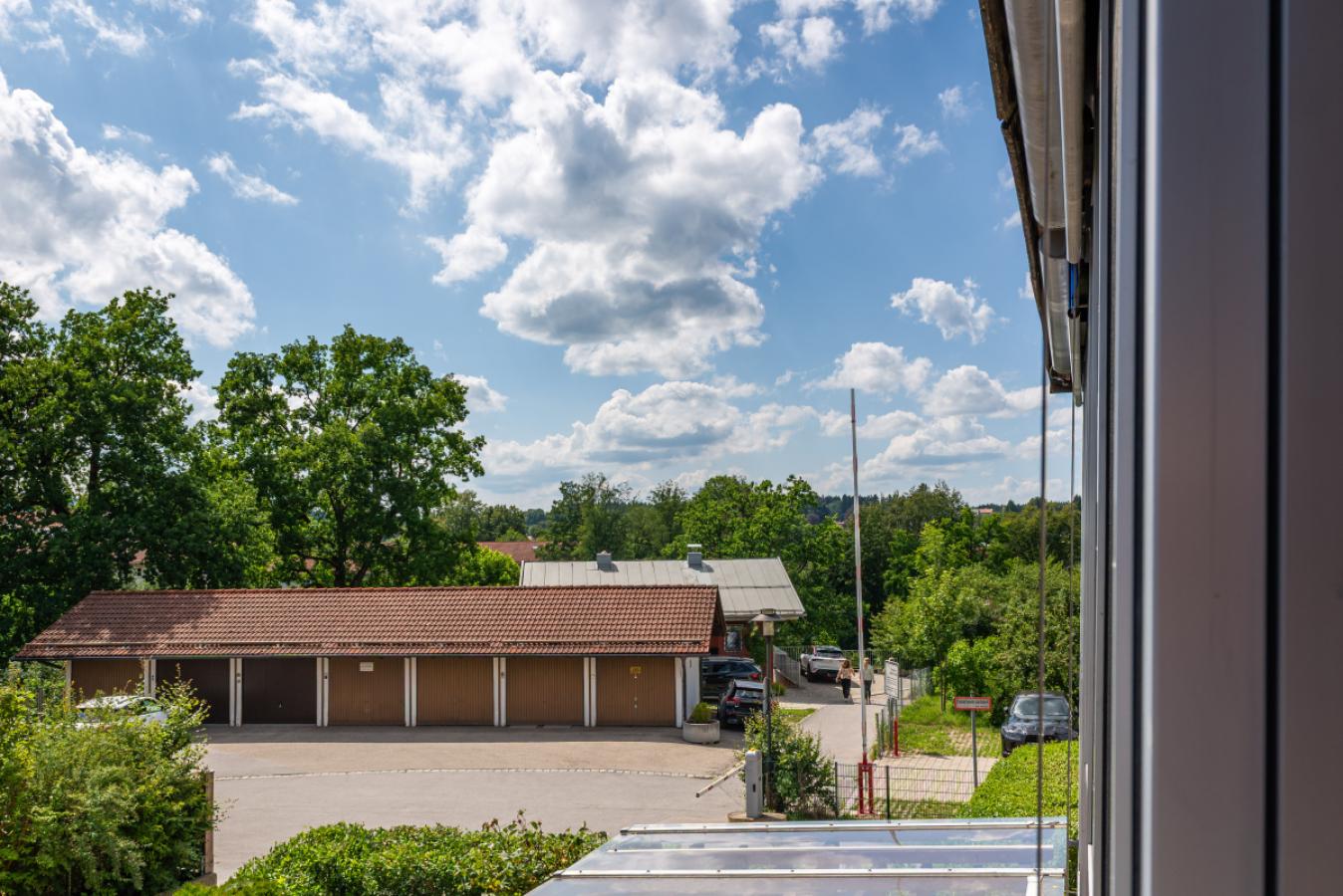 Blick vom Balkon