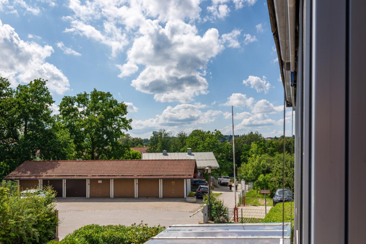 Blick vom Balkon