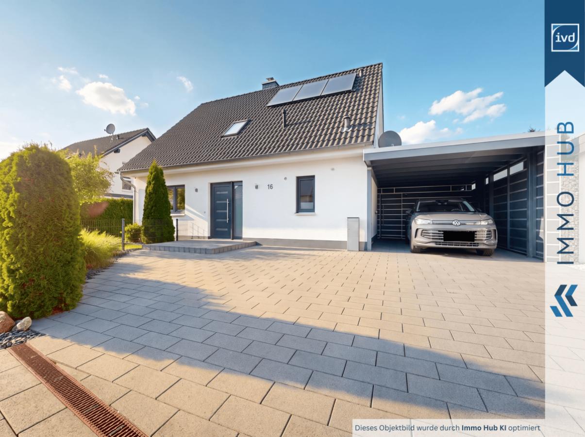 Einfahrt und Carport