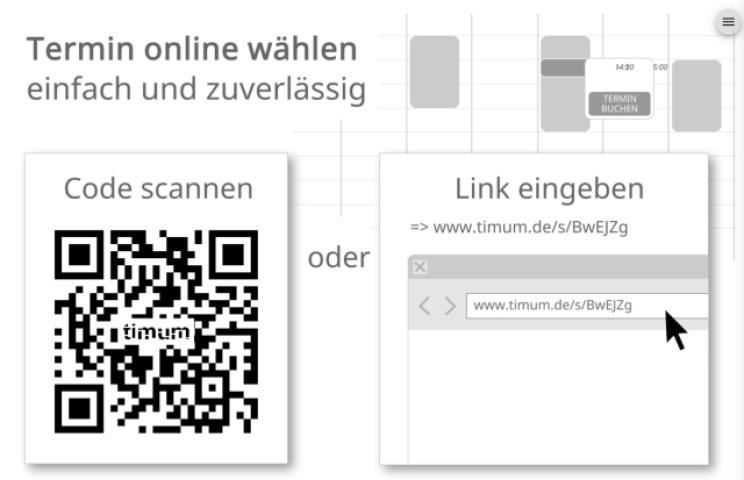 Termine buchen, bequem und einfach