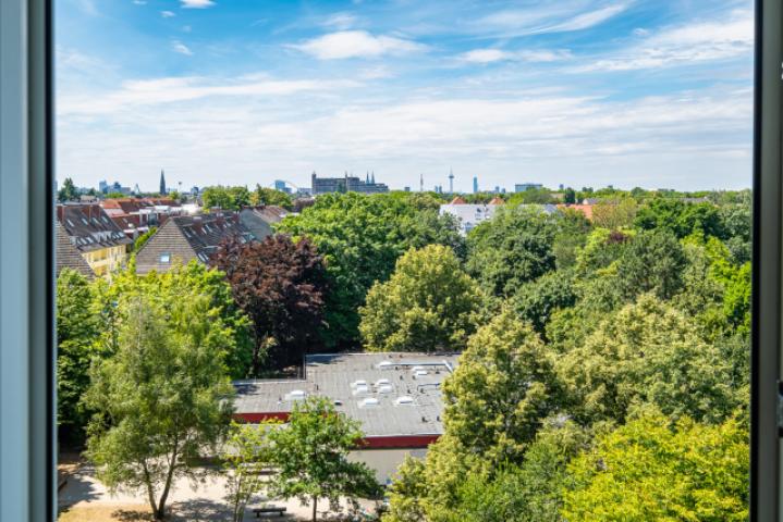 Blick aus dem Schlafzimmer