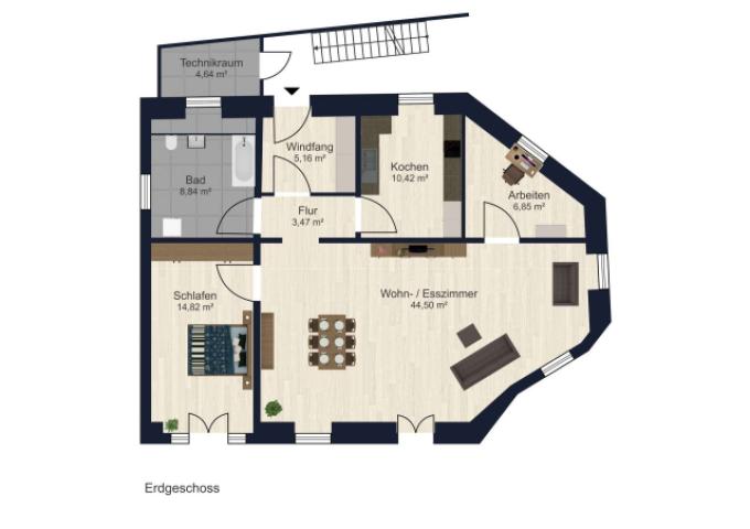 Grundrisse Erdgeschoss