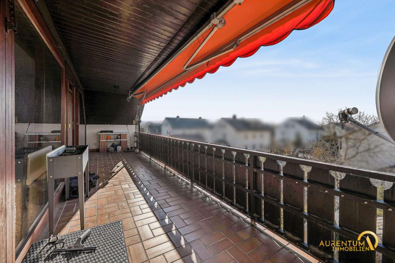 Blick vom Balkon