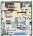 Appartement 1 & 2= 3R + Flur