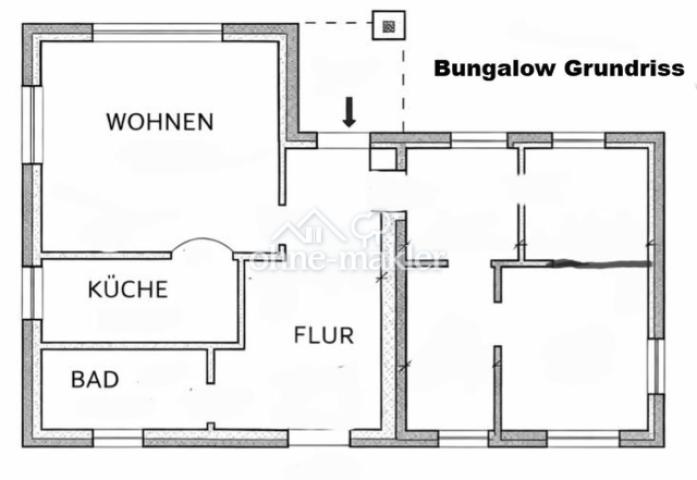 Bungalow Grundriss
