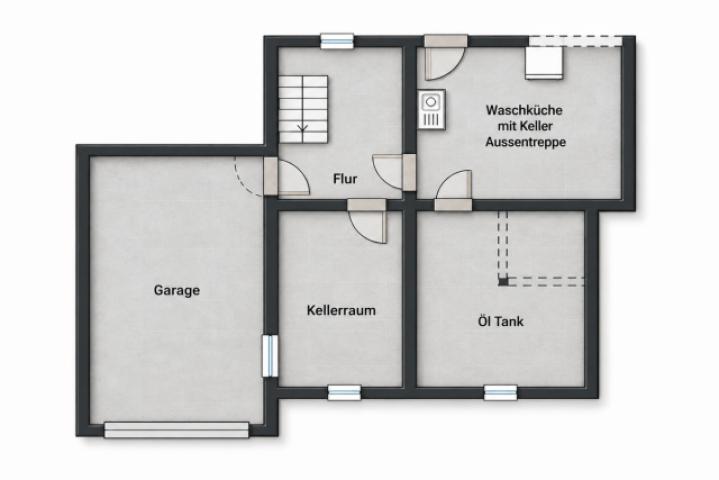 Grundriss Skizze UG - Garage