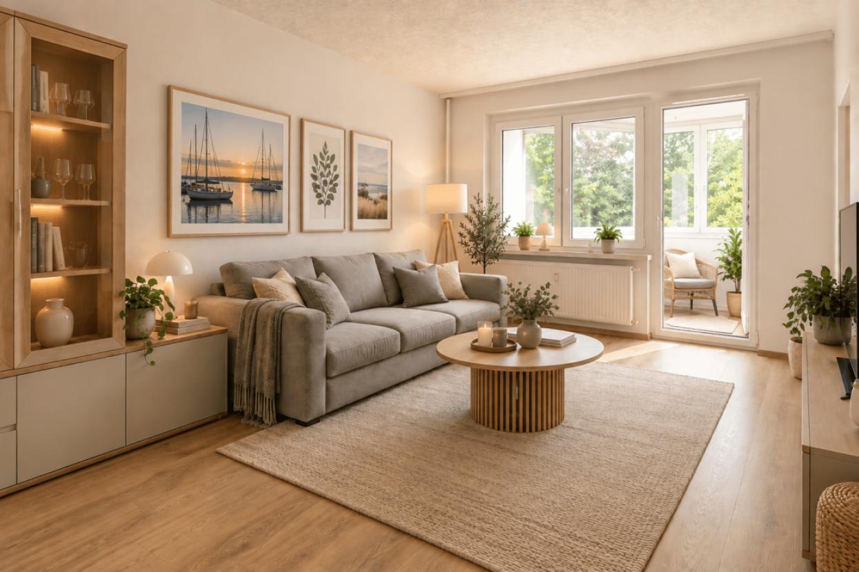 KI-generiert Wohnzimmer