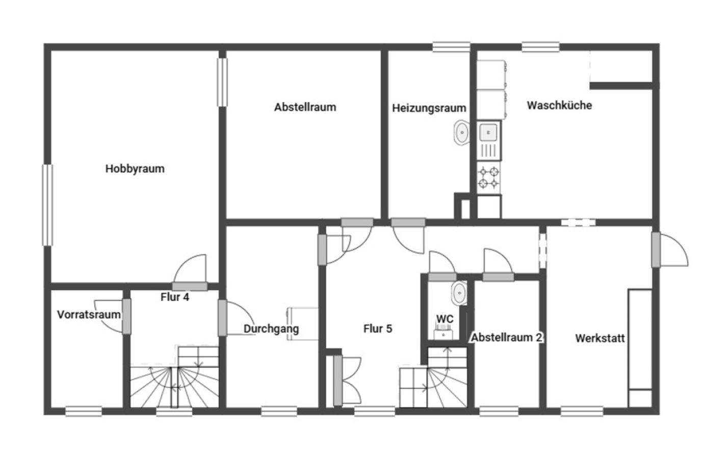 Grundriss Skizze UG