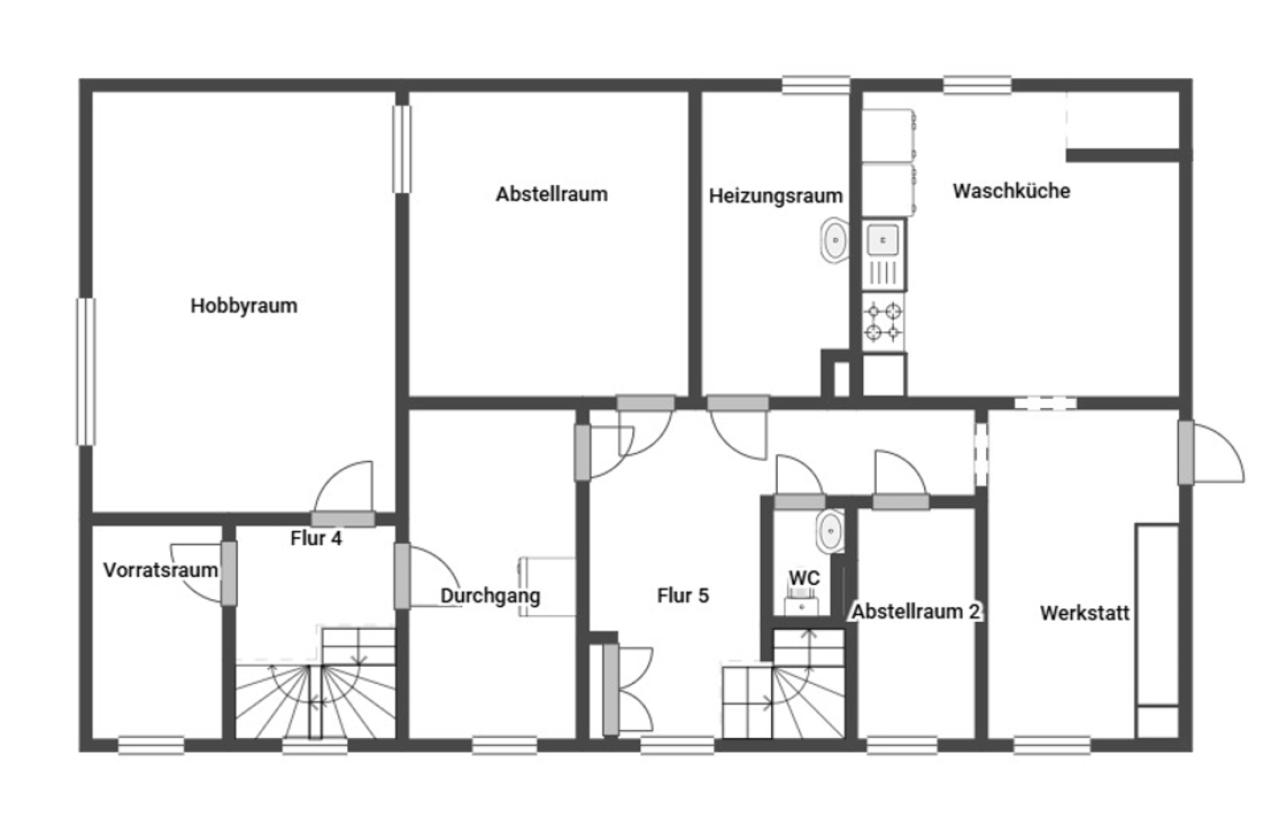 Grundriss Skizze UG