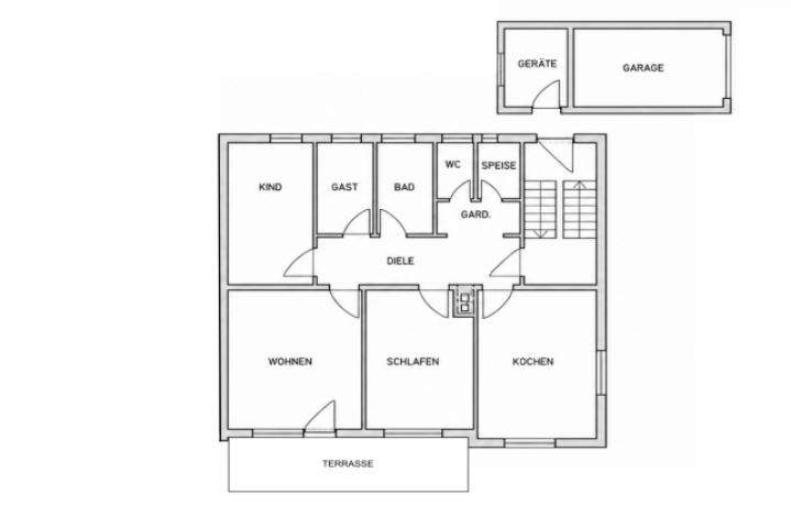 Skizze Grundriss EG