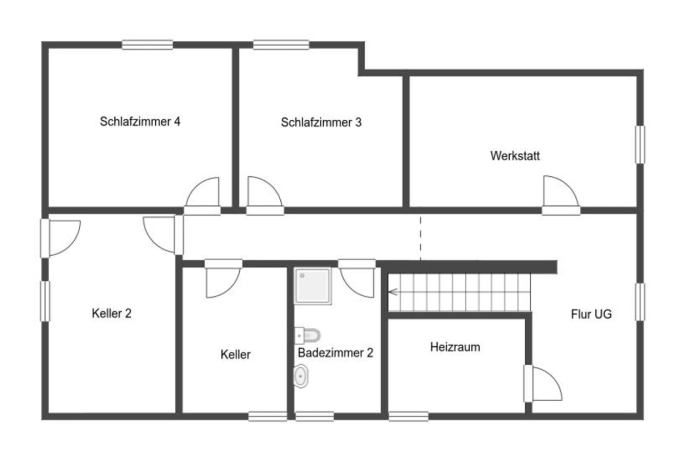 Grundriss Skizze UG