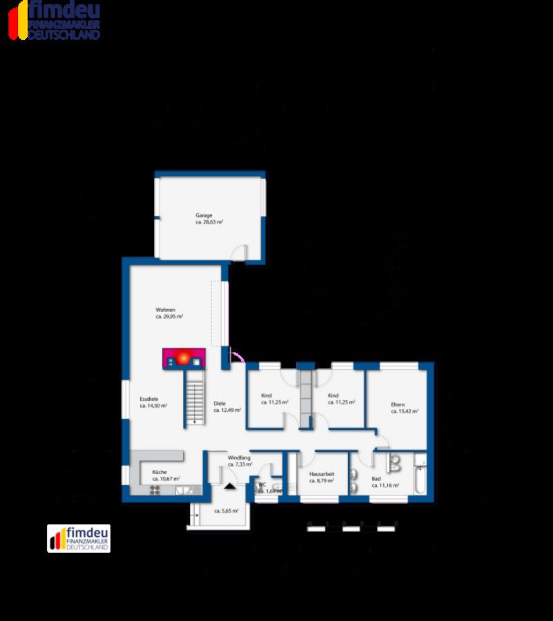 Grundriss Erdge