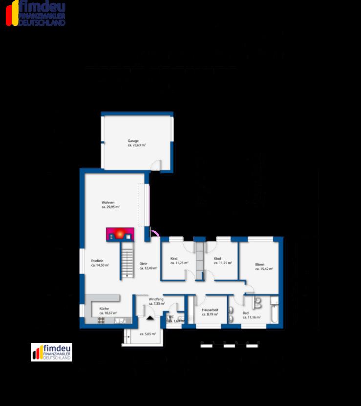 Grundriss Erdge