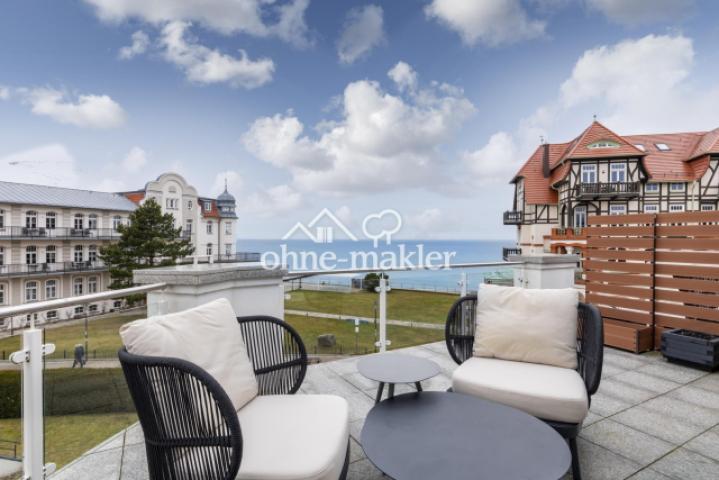Nord-West Terrasse mit Blick