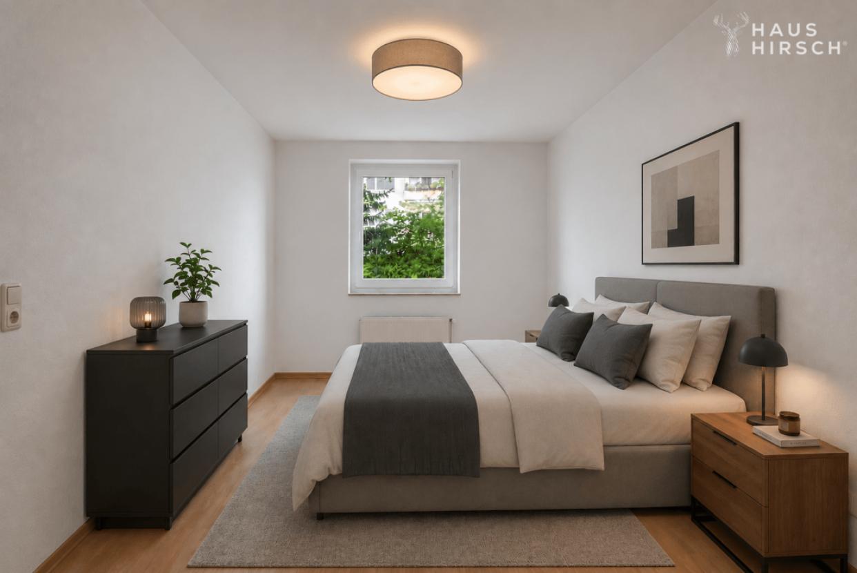Schlafzimmer Ausstattungsbeispiel (KI)
