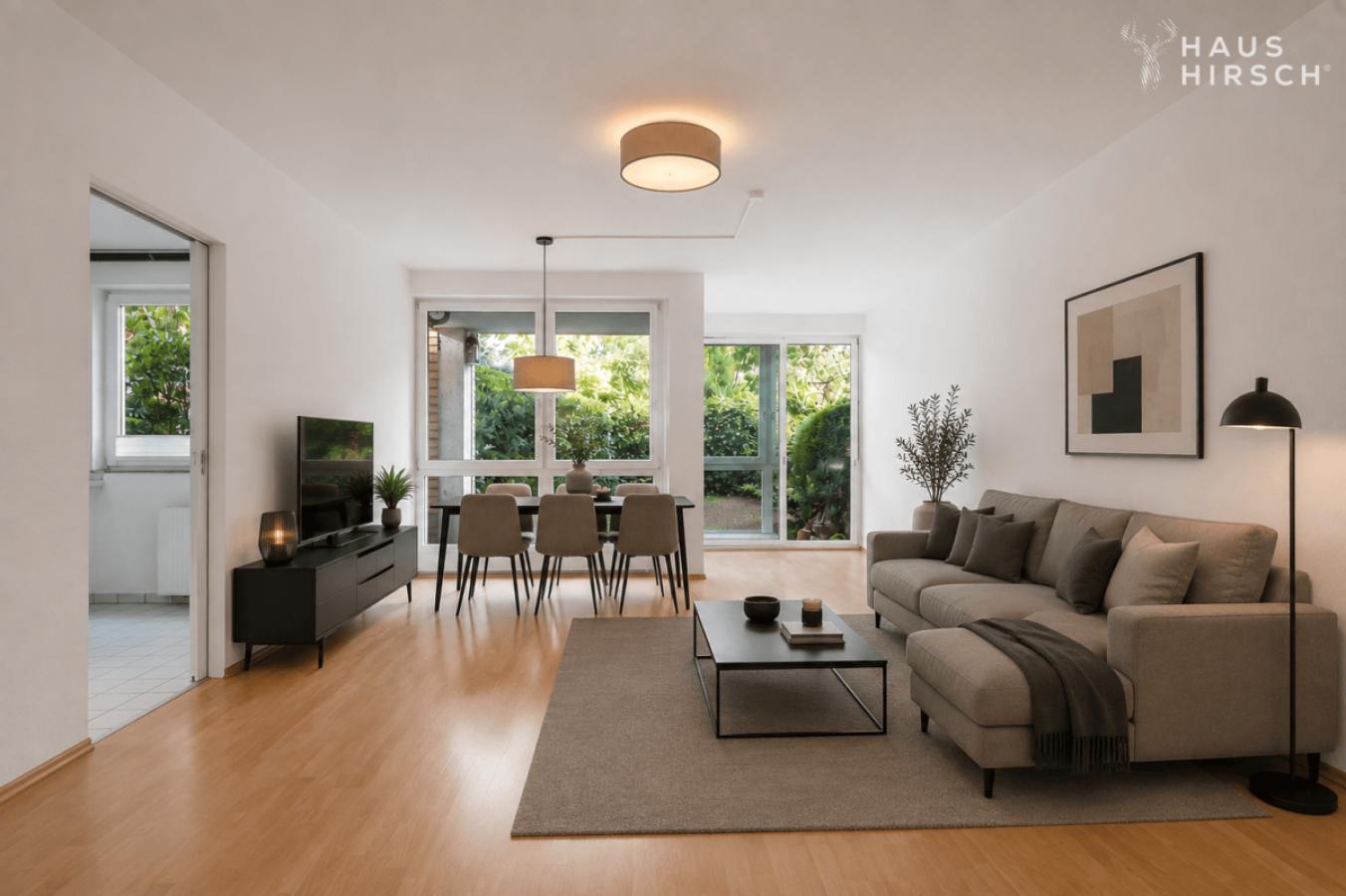 Wohnzimmer Ausstattungsbeispiel (KI)
