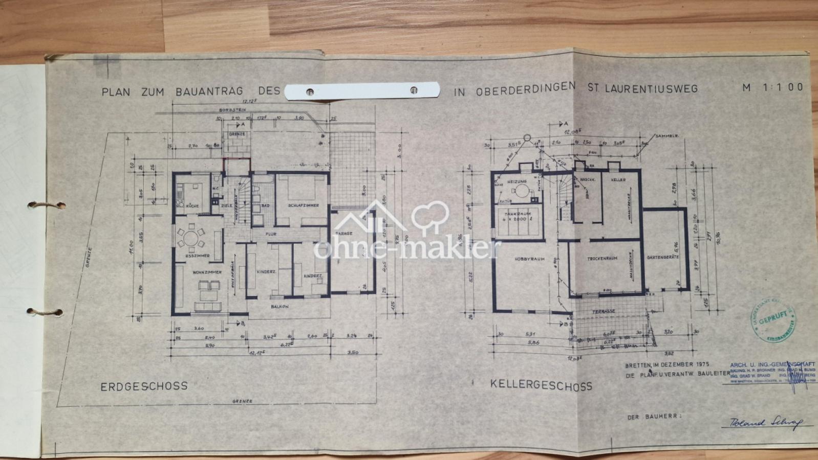 Bauplan Erdgesch. u. Einlieger