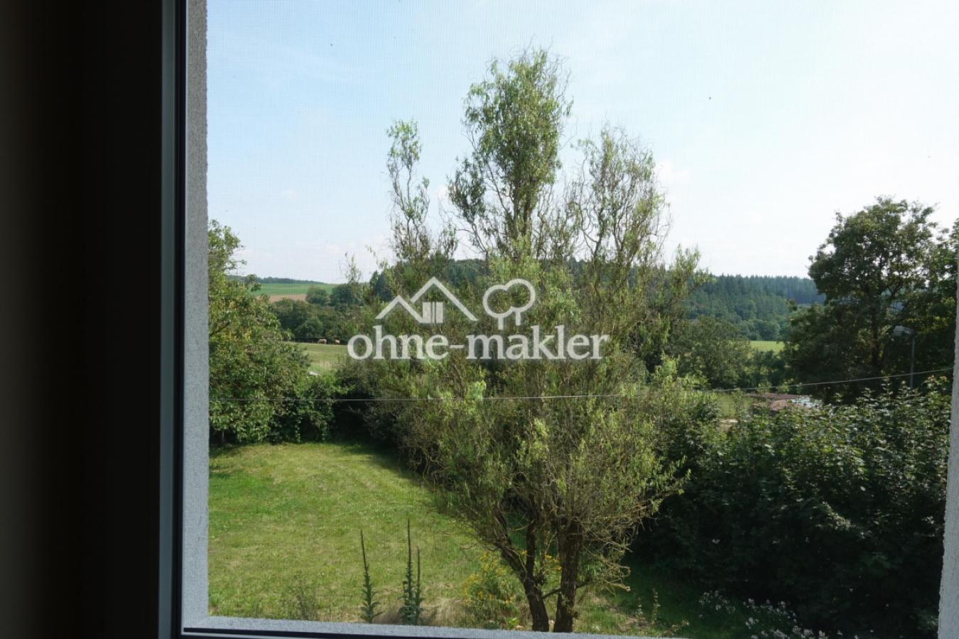 Blick in Garten vom OG