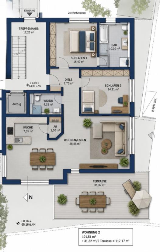 KIC Immobilien Grundriss EG