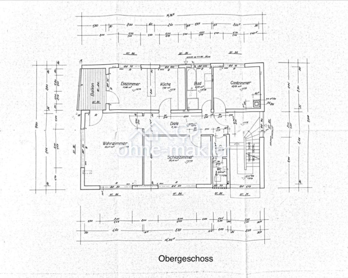 Grundriss Obergeschoß