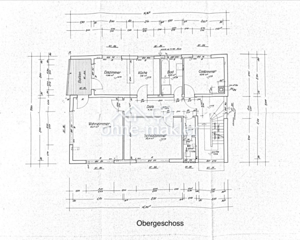 Grundriss Obergeschoß