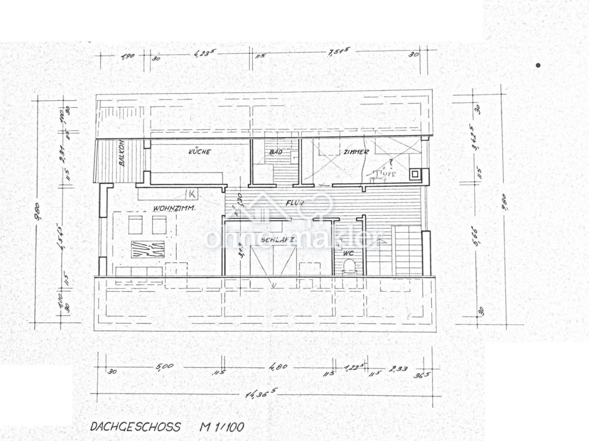 Grundriss Dachgeschoß