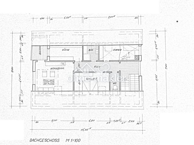 Grundriss Dachgeschoß