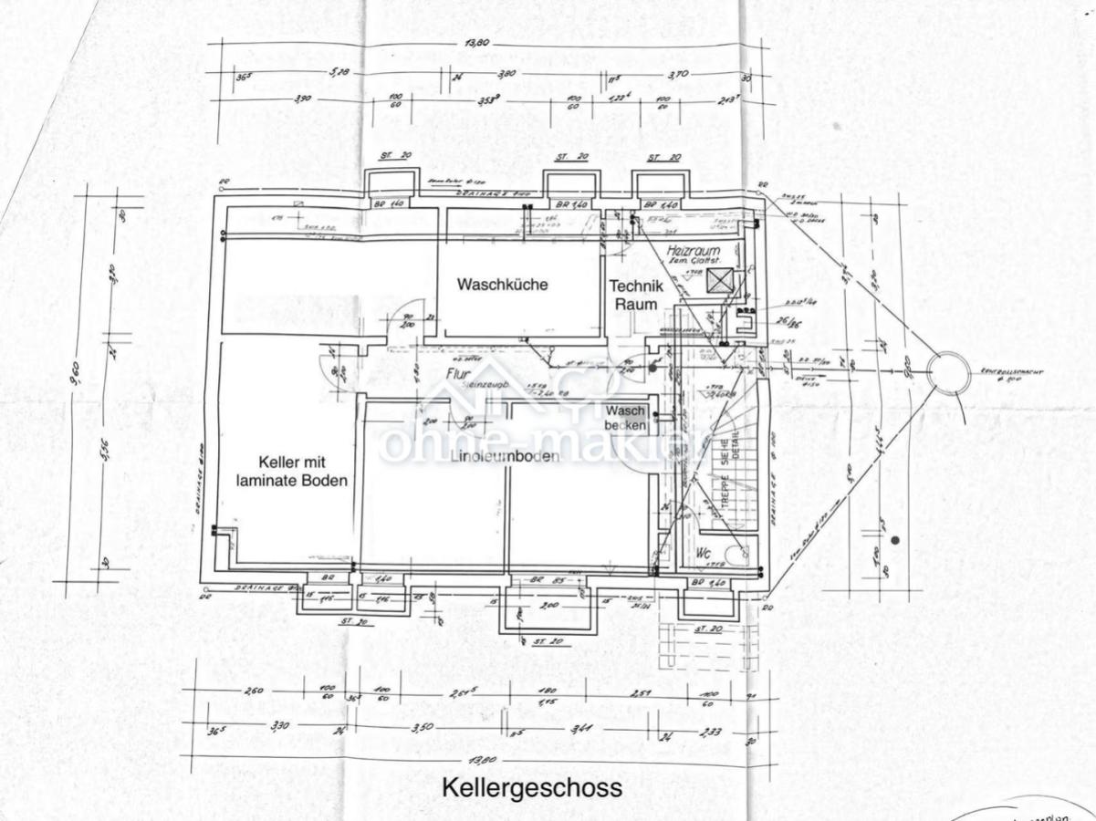 Grundriss Keller