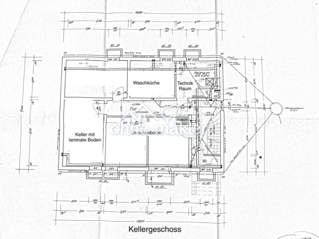 Grundriss Keller