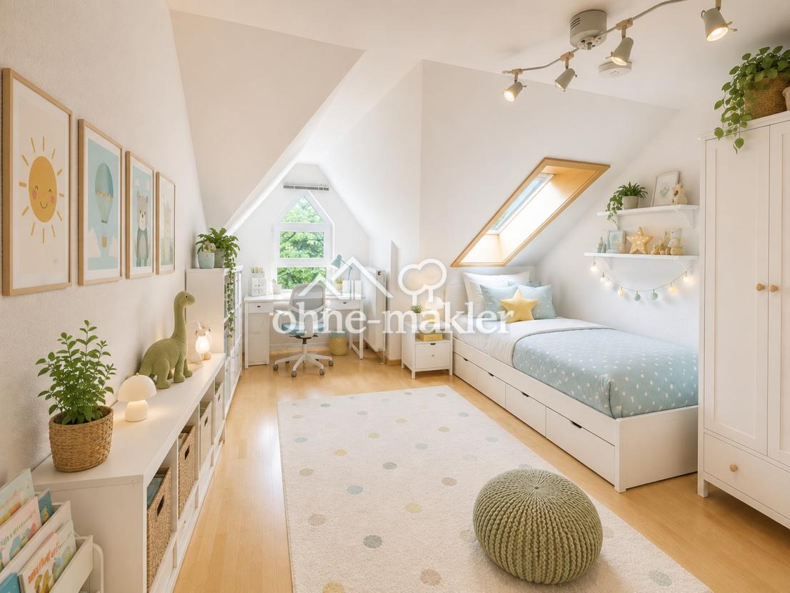 Kinderzimmer - KI Bild möblier