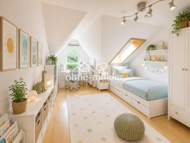 Kinderzimmer - KI Bild möblier
