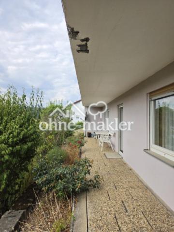 Terrassenansicht und Aussicht