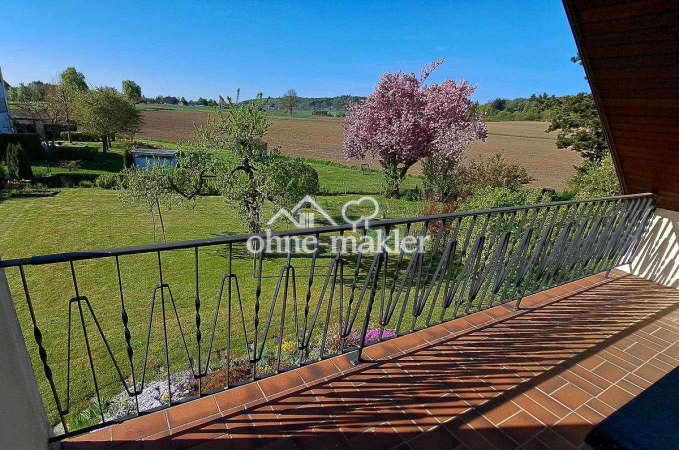 Aussicht vom Balkon im OG