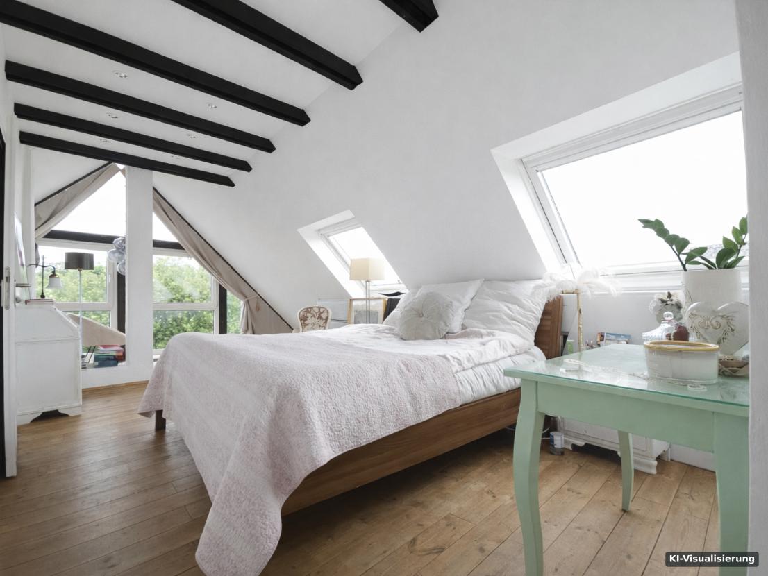 KI-Visualisierung – DG Schlafzimmer 4